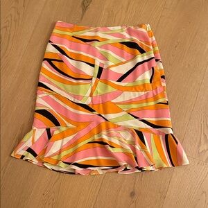 Colorful Abstract Print Women's Skirt